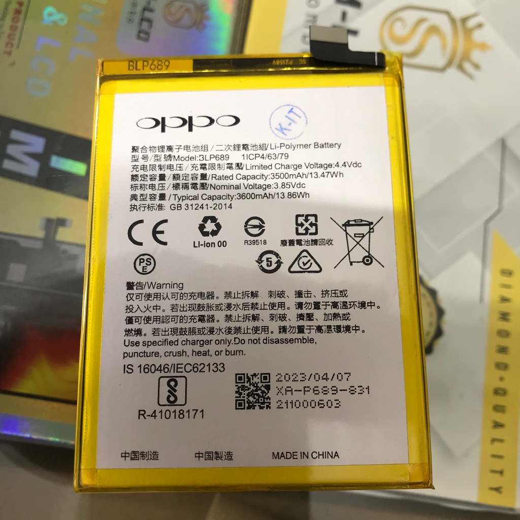 Pin Oppo K1 / R15X (Blp689) bảo hành 6 tháng