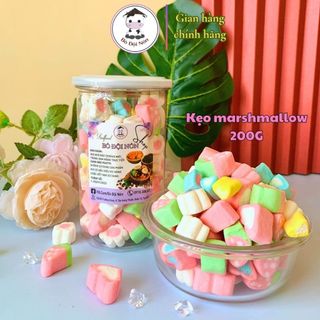 200g kẹo bông gòn marshmallow bò đội nón