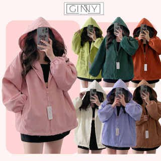 Áo Khoác Nhung Tăm ULZZANG 2 Lớp|Form Rộng Freesize|GinHouse Shop