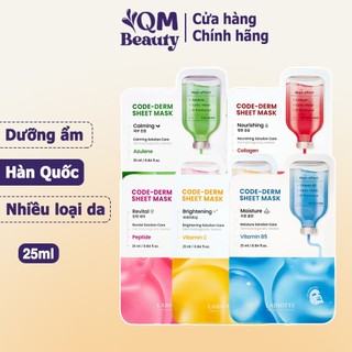 Mặt nạ dưỡng da Labiotte Code-Derm Sheet Mask cấp ẩm tức thì cho da Hàn Quốc 25gr