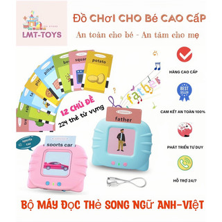 Máy Đọc Thẻ Tiếng Anh, Máy đọc thẻ Flashcard Song Ngữ Anh _ tiếng anh giáo dục sớm cho bé loại 1, 224 từ vựng.