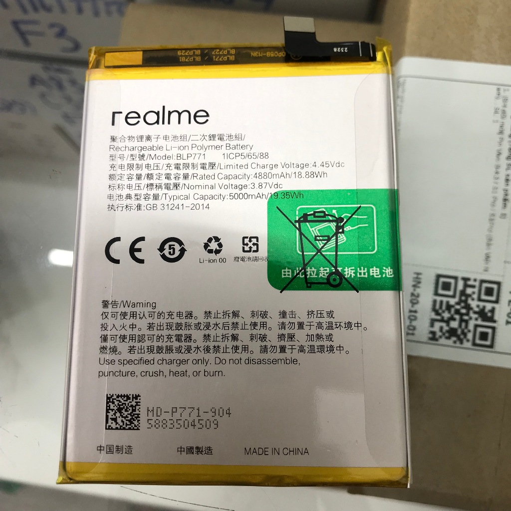 Pin Oppo Realme 6I / Realme 7I (BLP771) bảo hành 6 tháng