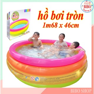 Hồ Bơi Hình Tròn Màu Cầu Vồng, Bể Bơi Cho Bé Đồ Chơi