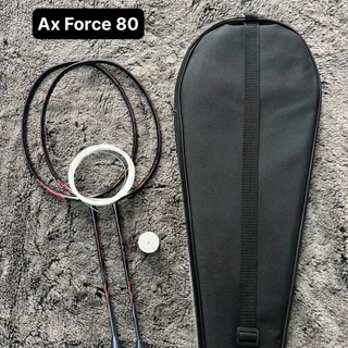 Vợt Cầu Lông Axforce 80 khung carbon căng sẵn 11kg cước bg65ti(tặng túi đựng+cuốn cán)
