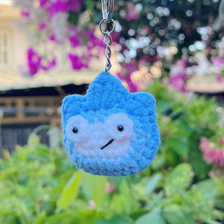 “côn gát lửa băng 🔥 ❄️” - MÓC KHOÁ THÚ LEN ú nu ú nần Handmade