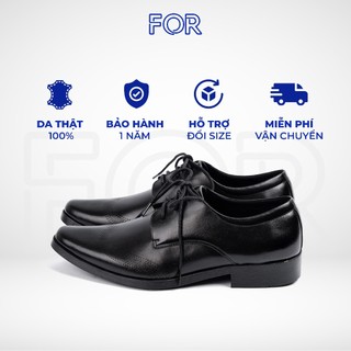 Giày Derby buộc dây nam công sở FOR da bò thật DF18