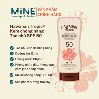 [Bill Mỹ] SPF 50 / 70  Kem chống nắng toàn thân Hawaiian Tropic Sheer Touch Lotion Sunscreen 236ml