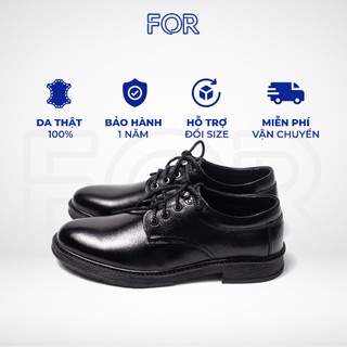 Giày nam FOR cao cấp da bò trơn năng động chính hãng bảo hành 12 tháng GF06