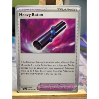 Thẻ pokemon trainer tool heavy baton - 151/162 - uncommon