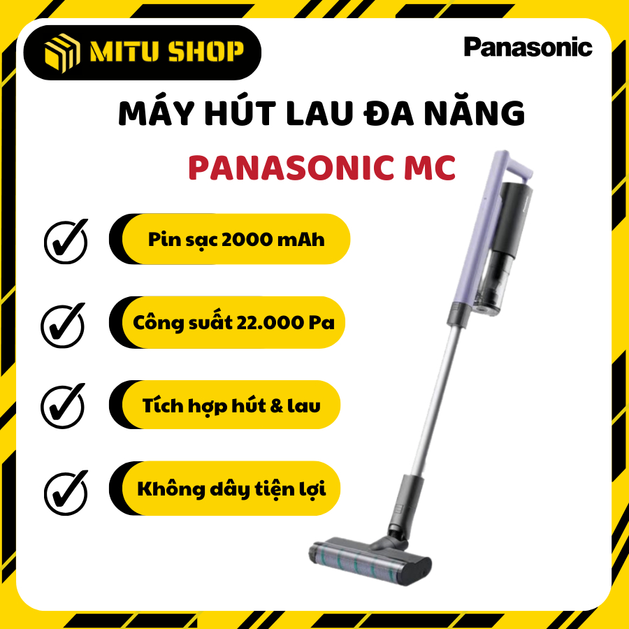 Máy hút bụi không dây Panasonic MC A10 _ lực hút khủng 22000Pa, thương hiệu Nhật Bản