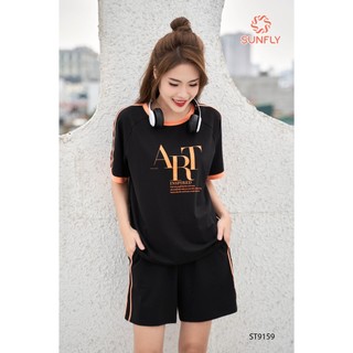 St9159 bộ mặc nhà cotton compact chính hãng sunfly