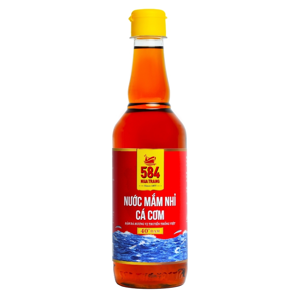 Nước mắm Nha trang 584 loại chấm, 40 độ đạm, chai thủy tinh 510ml