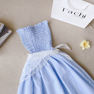 Đầm maxi caro nhúng ngực🌷☀️