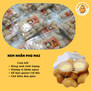 NEM RÁN MIX NHÂN PHÔ MAI KÉO SỢI MOZZARELLA siêu ngon, đậm vị béo ngậy vị phô mai ( túi 5 chiếc 200)