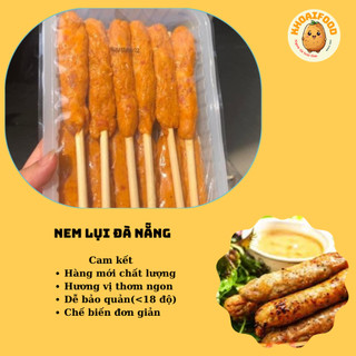 Nem lụi Đà Nẵng chiên, nướng / nem nướng Nha Trang ( hộp 24 thanh - 700gr )
