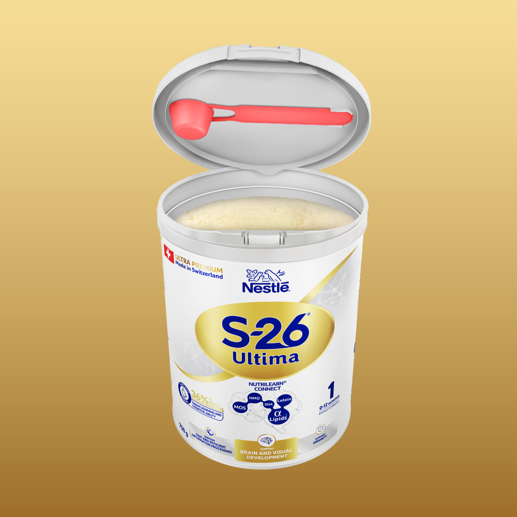 Sữa Bột Nestlé S-26 ULTIMA 1 (S26) 750G từ Thụy Sỹ với hợp chất NUTRILEARN® CONNECT chứa Sphingomyelin và DHA