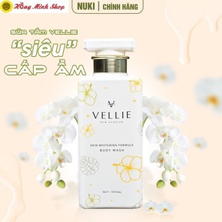  Sữa Tắm Dưỡng Thể VELLIE  Phiên Bản Nâng Cấp Trắng Sáng Da, Ngăn Ngừa Lão Hóa Cấp Ẩm Sâu 500ml