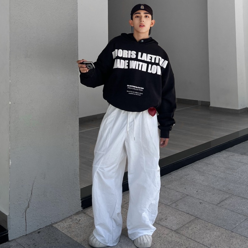 Hoodie Nỉ BÔNG dày dặn ấm áp in hình dập nhiệt cao cấp Cotton Unisex BLACK / BLACK KREAM