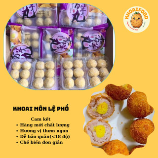 Khoai môn lệ phỗ nhân trứng muối chuẩn hàng truyền thống siêu ngon hấp dẫn ( hộp 300gr - 12 viên)