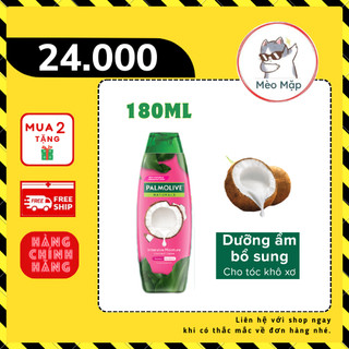 ⚡ dầu gội xả 2in1 palmolive dưỡng ẩm sữa trái dừa và protein 180ml ⚡
