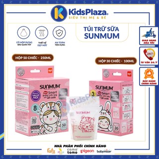 Túi trữ sữa sunmum 100ml hộp 30 chiếc - 250ml hộp 50 chiếc - chính hãng