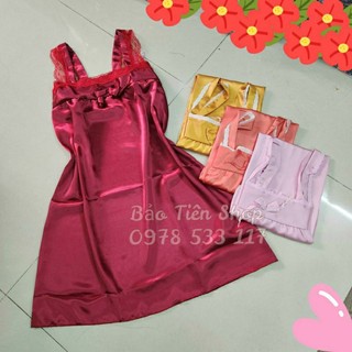 Đầm ngủ váy ngủ phi bóng cao cấp phối ren