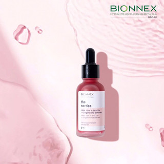 Tinh chất trẻ hoá, loại bỏ sừng hoá, ngăn ngừa mụn aha 10% + bha 2% + lingonberry exfoliant bionnex 30ml