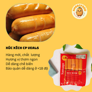 XÚC XÍCH ĂN LIỀN CP DÒNG VEALZ NGON NHẤT CÁC LOẠI XÚC XÍCH 500G 10C TIỆN LỢI