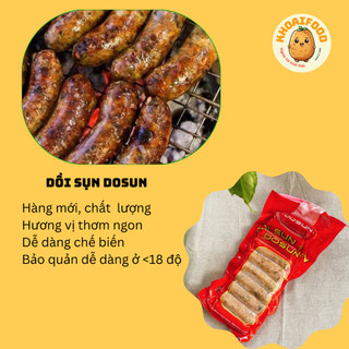 Dồi sụn hiệu Dosun chiên nướng cực thơm ngon, làm món nhậu, ăn vặt cực chuẩn ( túi 10c - 500gr )
