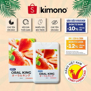 Xịt thơm miệng XTOY Oral King hương dâu ngọt ngào, thơm miệng sạch sẽ thơm tho, Chai 20ml