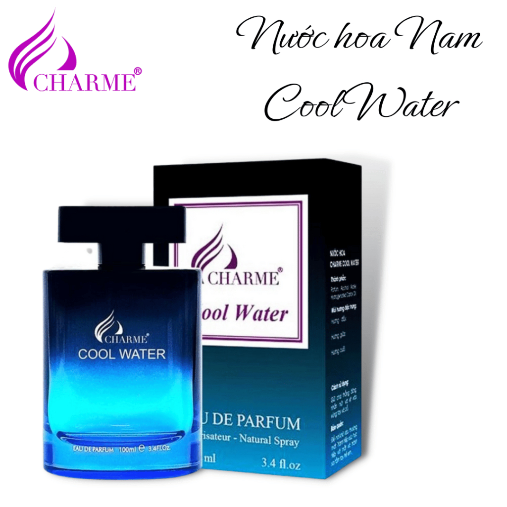 Nước Hoa Nam Charme Cool Water Chính Hãng - Chai 100 ml