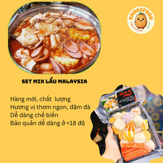 Set viên thả lẩu mix EB Malaysia, đủ các vị ngon nhất, hot nhất 2022 ( khay 500gr )
