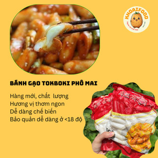 Bánh gạo tokbokki - bánh gạo nhân phô mai Hàn Quốc - sốt tokbokki chế biến đa dạng các món ngon