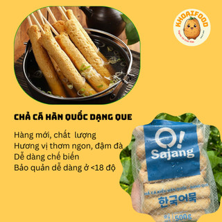 Chả cá Hàn Quốc dạng que Osajang thả lẩu tokbokki, chiên ăn vặt đều ngon