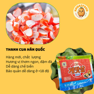 Thanh cua Hàn Quốc, thanh cua surimi thả lẩu túi chế biến nhiều món, thơm ngon, nhập khẩu chính hãng