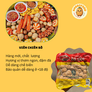 Bò viên chiên - Cá viên chiên vị bò, thả lẩu, chiên, nướng đều ngon, tiện lợi
