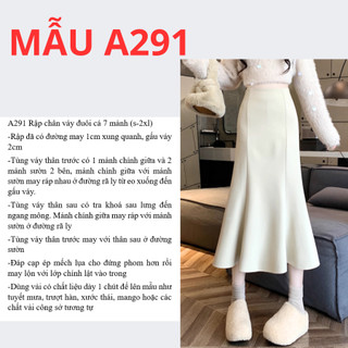 RẬP GIẤY A0 CHÂN VÁY 7 MẢNH MÃ A291