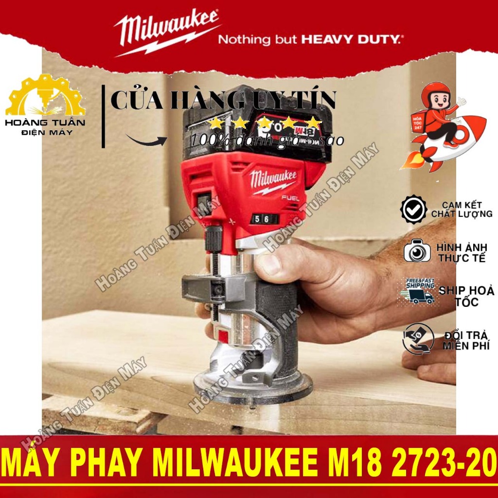 Máy phay Milwaukee M18 2723-20 /Máy phay Milwaukee M18 FTR-0X0-Hoàng Tuấn Điện Máy
