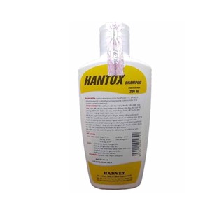 Sữa tắm Hantox shampoo trị ve rận hàng hanvet chất lượng cao màu vàng