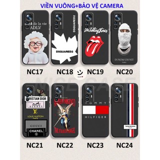 Ốp lưng Xiaomi Mi 12T / 12T Pro TPU viền vuông hình thương hiệu thời trang hot trend