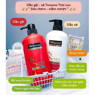 Dầu gội-xã Tresemme KERATIN SMOOTH Thái Lan 400ml/450ML