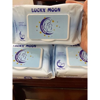 Khăn ướt không mùi Lucky Moony 80 tờ
