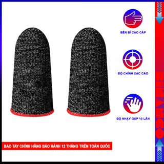 Găng tay chơi game Pubg, ff, Liên Quân, Bao tay chống mồ hôi sợi bạc cao cấp, siêu nhạy, co giãn tốt hàng chính hãng