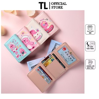 Ví Loopy gấp ba chất da PU 2 lớp xịn tiện lợi cho bạn nữ