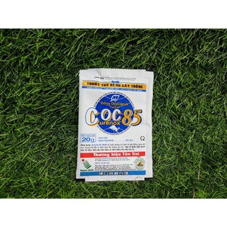 Coc 85wp đồng oxyclorua phòng trừ bệnh nấm hồng, thán thư, chết nhanh trên cây trồng gói 20gr