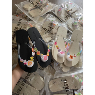 Dép Xỏ Ngón Đính Charm Cute , Dép Xỏ Ngón Đi Biển Cho Nữ (DPhong)