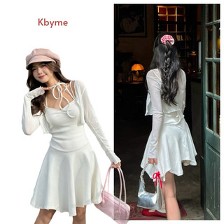 SET đầm 2 dây Lily Mini Dress màu trắng