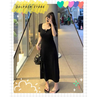- Đầm thun đen bigsize - Đầm thun dài bigsize - Đầm dài bigsize