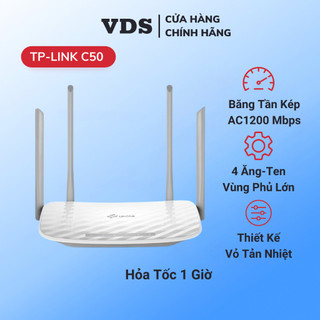Bộ phát wifi tp-link archer c50 chuẩn ac 1200mbps - router wifi tplink chính hãng