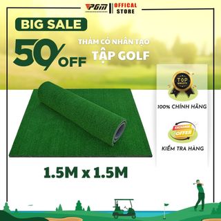 Thảm tập swing, thảm tập golf,pgm, 1m5x 1m5, thảm golf cỏ nhân tạo cao cấp, thảm swing golf đế dày và đế mỏng